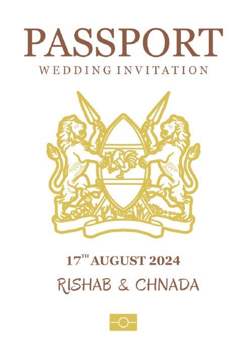 Destination Wedding Passport Theme Classic Digital Wedding Evite | Digital Custom Multiple pages Wedding Evite | Passport Theme Digital Wedding Invitation SDE-22